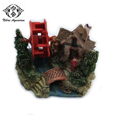 Aquarium air pump resin rotating windmill ornaments