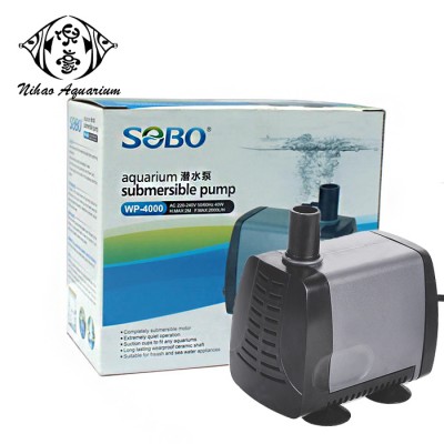 SOBO aquarium electric submersible water pump for aquaponics fish tank