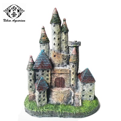 decorative castle ornaments resin craft desk decoration